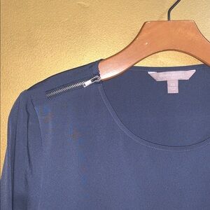 Banana Republic® Zipper Shoulder Blue Women's Top